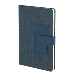 Carnet en RPET avec poche pour cartes A5, pages lignées deuxième vue