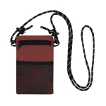 Sac bandoulière en polyester, fermeture principale et poche extérieure couleur bordeaux première vue