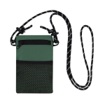Sac bandoulière en polyester, fermeture principale et poche extérieure couleur vert première vue