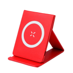 Chargeur sans fil magnétique et support pliable pour mobile couleur rouge première vue