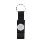 Porte-clés en nylon avec jeton pour chariot et support pour mobile couleur noir première vue
