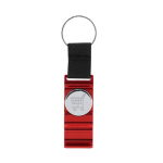 Porte-clés en nylon avec jeton pour chariot et support pour mobile couleur rouge première vue