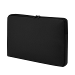 Housse d'ordinateur classique matelassée en PU jusqu'à 15 pouces couleur noir première vue