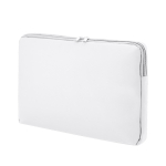 Housse d'ordinateur classique matelassée en PU jusqu'à 15 pouces couleur blanc première vue