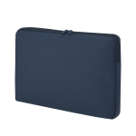 Housse d'ordinateur classique matelassée en PU jusqu'à 15 pouces couleur bleu marine première vue