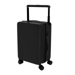 Valise rigide avec porte-gobelet et support pour tablette couleur noir
