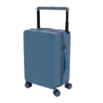 Valise rigide avec porte-gobelet et support pour tablette couleur bleu troisième vue
