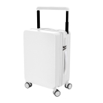 Valise rigide avec porte-gobelet et support pour tablette couleur blanc première vue