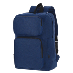 Sac à dos en polyester RPET souple pour tablette et ordinateur 15” couleur bleu marine deuxième vue
