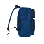 Sac à dos en polyester RPET souple pour tablette et ordinateur 15” couleur bleu marine quatrième vue