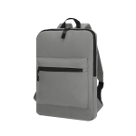 Sac à dos pour ordinateur en PU souple avec poche frontale 15'' couleur gris troisième vue