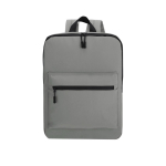Sac à dos pour ordinateur en PU souple avec poche frontale 15'' couleur gris première vue