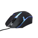 Souris filaire USB rétroéclairée avec LED pour gamers couleur noir