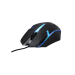 Souris filaire USB rétroéclairée avec LED pour gamers couleur noir deuxième vue