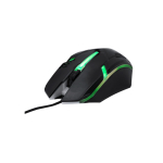 Souris filaire USB rétroéclairée avec LED pour gamers couleur noir cinquième vue