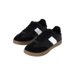 Chaussures en cuir souple et lacets assortis avec semelle caoutchouc couleur noir deuxième vue