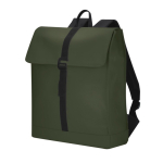 Sac à dos au toucher doux fermeture à boucle, sangle pour trolley 14'' couleur vert première vue