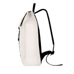 Sac à dos au toucher doux fermeture à boucle, sangle pour trolley 14'' couleur beige quatrième vue