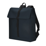 Sac à dos au toucher doux fermeture à boucle, sangle pour trolley 14'' couleur bleu marine première vue