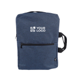 Sac à dos pour PC et idéal pour les voyages en polyester recyclé 15'” couleur bleu avec zone d'impression