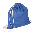 Sac à dos à cordes en coton de couleurs Oeko-Tex® 140g/m2 première vue