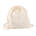 Sac à dos à cordes en coton naturel Oeko-Tex® 150g/m2 couleur kaki première vue
