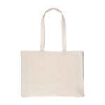 Sac de courses en coton naturel Oeko-Tex® avec soufflet 280 g/m2 couleur kaki première vue