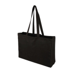 Sac de courses en coton Oeko-Tex® avec soufflet 280 g/m2 première vue