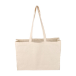 Sac de courses en coton naturel Oeko-Tex® 220 g/m2 couleur kaki deuxième vue