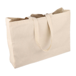 Sac de courses en coton naturel Oeko-Tex® 220 g/m2 troisième vue