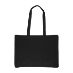 Sac de courses en coton de couleurs Oeko-Tex® 220 g/m2 couleur noir première vue