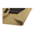 Tablier ajustable en toile avec une poche avant en cuir quatrième vue