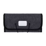 Organisateur de voyage pour appareils électroniques couleur gris première vue
