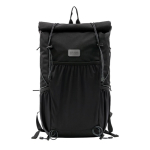 Sac à dos Roll Top en polyester pour ordinateur portable 16” couleur noir avec zone d'impression