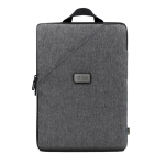Malette pour PC en polyester avec 3 modes d'utilisation 15.4” couleur gris avec zone d'impression
