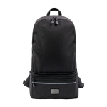 Sac à dos en polyester recyclé résistant à l'eau couleur noir première vue