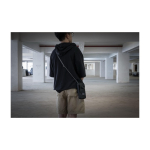 Sac bandoulière en polyester recyclé avec sangle ajustable deuxième vue