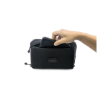 Sac bandoulière en polyester recyclé avec plusieurs compartiments deuxième vue