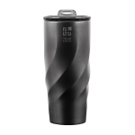 Tasse isotherme anti-fuite en acier inoxydable recyclé 500ml couleur gris graphite avec zone d'impression