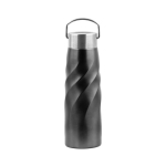 Bouteille anti-fuite en acier inoxydable recyclé 500ml couleur gris graphite première vue