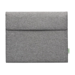 Porte-documents en RPET avec bloc-notes et poche pour appareils couleur gris première vue