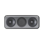 Enceinte sans fil ultra-fine en aluminium et daim 10W couleur gris première vue