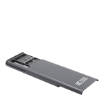 Set de 24 embouts magnétiques pour réparation appareils couleur gris graphite avec zone d'impression