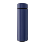 Thermos acier inoxydable recyclé avec filtre à thé 425ml couleur bleu première vue