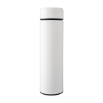 Thermos acier inoxydable recyclé avec filtre à thé 425ml couleur blanc deuxième vue