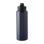 Bouteille en acier inoxydable avec compartiment à la base 1L couleur bleu deuxième vue