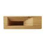Support téléphone en bambou avec amplificateur sonore couleur marron deuxième vue