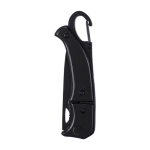 Couteau de poche en acier inoxydable avec fermeture sécurité couleur noir première vue