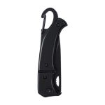 Couteau de poche en acier inoxydable avec fermeture sécurité couleur noir troisième vue