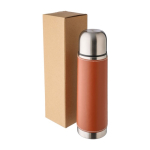 Thermos en acier inoxydable avec housse amovible en cuir 400ml huitième vue